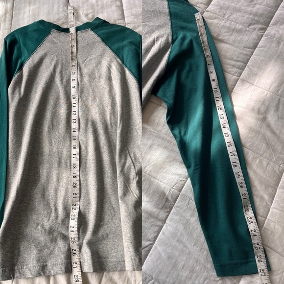 Disney Grumpy Dwarf Graphic Baseball Tee S Grey / Green - Picture 8 of 9